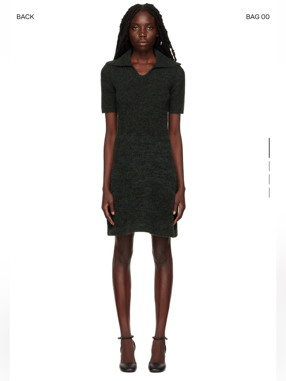 PROENZA SCHOULER - Green Fluffy Minidress